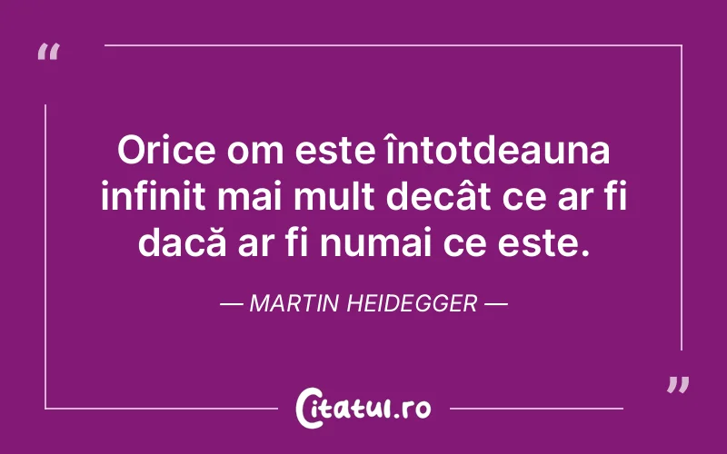 Citat Martin Heidegger - citate oameni