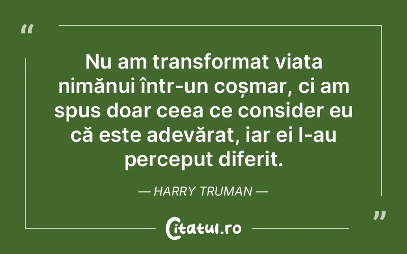 Citat Harry Truman - citate oameni