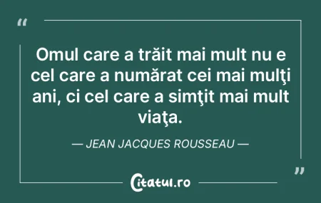 Existăm pentru a ne dedica muncii, a iu...
