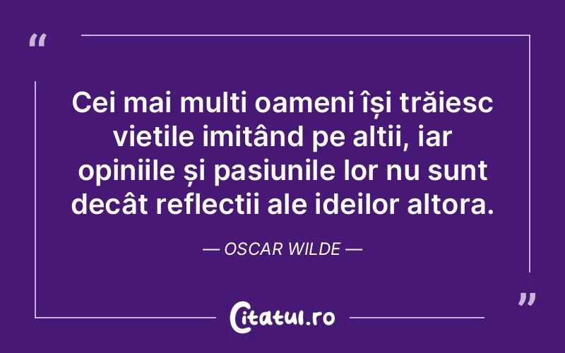 Citat Oscar Wilde - citate oameni