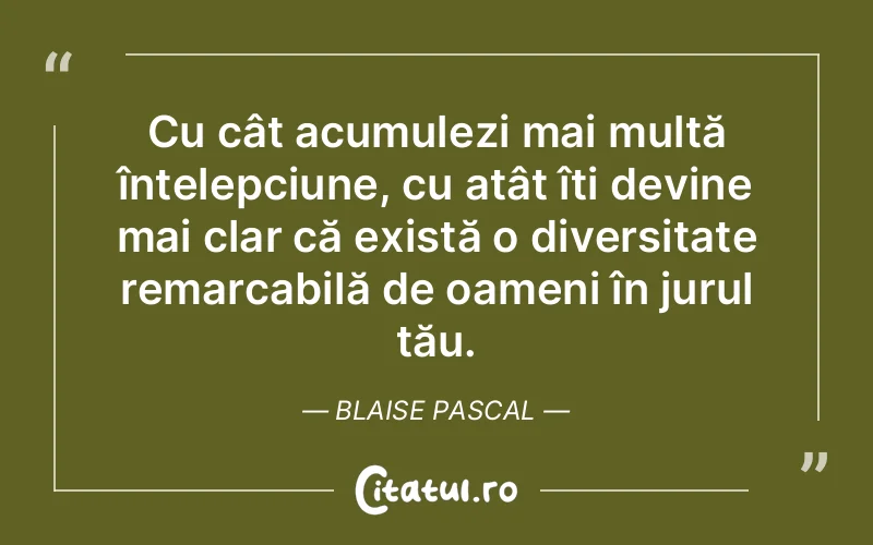 Citat Blaise Pascal - citate oameni