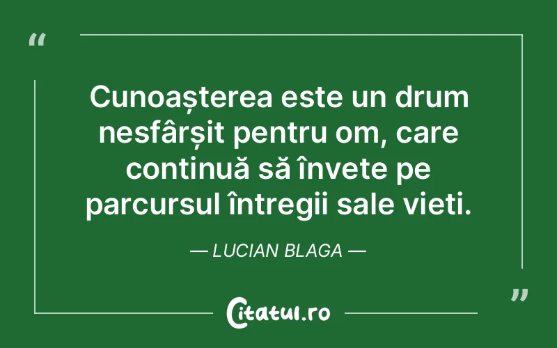 Citat Lucian Blaga - citate oameni