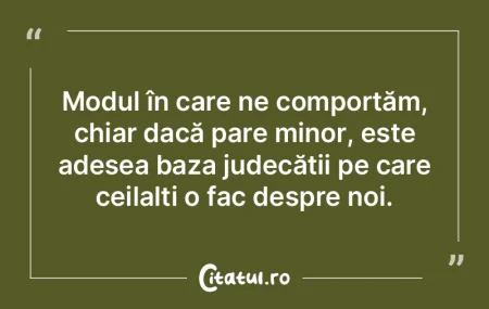 Persoana obișnuită trece prin viață ...
