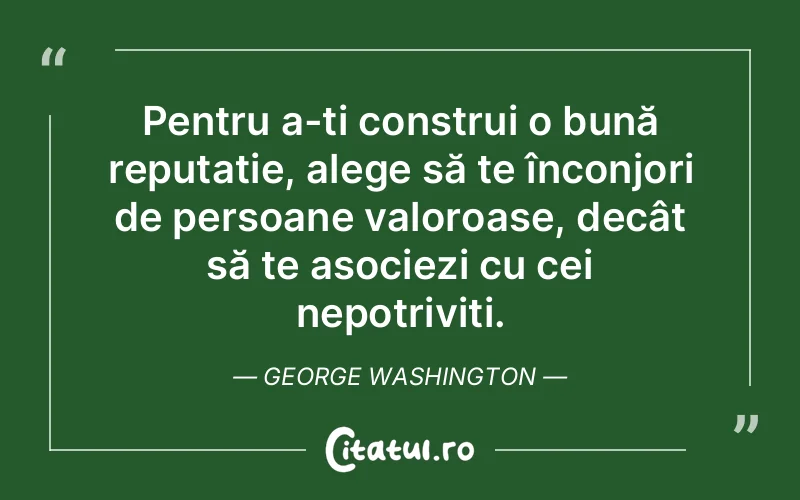 Citat George Washington - citate oameni