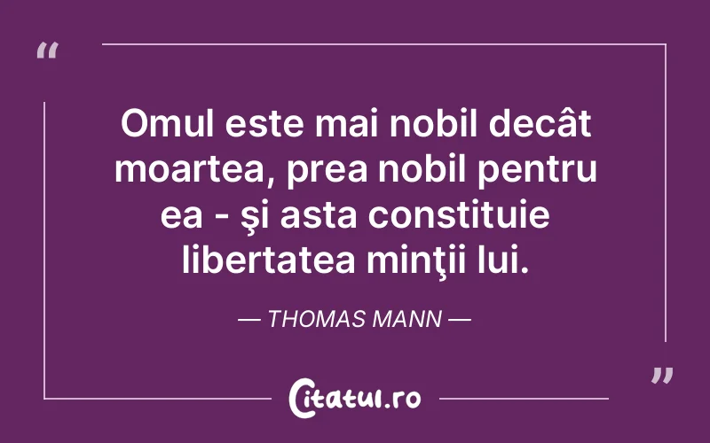Citat Thomas Mann - citate oameni
