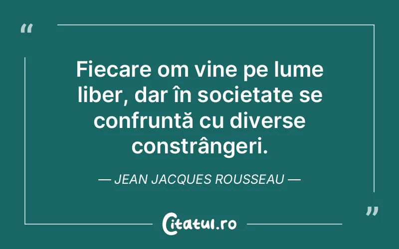 Citat Jean Jacques Rousseau - citate oameni