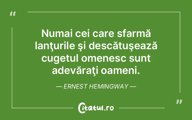 Citat Ernest Hemingway - citate oameni