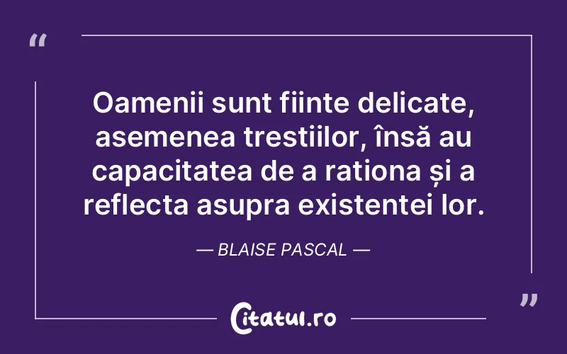 Citat Blaise Pascal - citate oameni