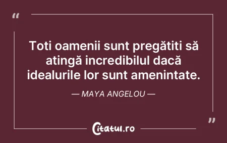 Numai câțiva oameni ne pot aduce binel...