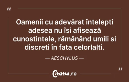 Cine nu recunoaște înțelepciunea tran...