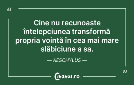 Cine înțelege ceea ce este cu adevăra...