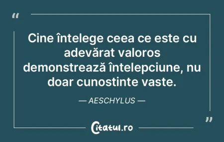 Am o abilitate deosebită în a înțele...