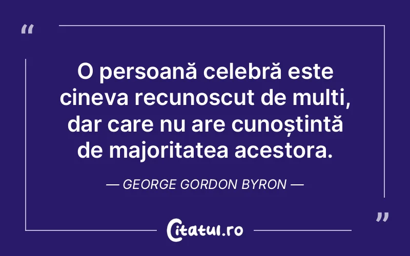 Citat George Gordon Byron - citate oameni