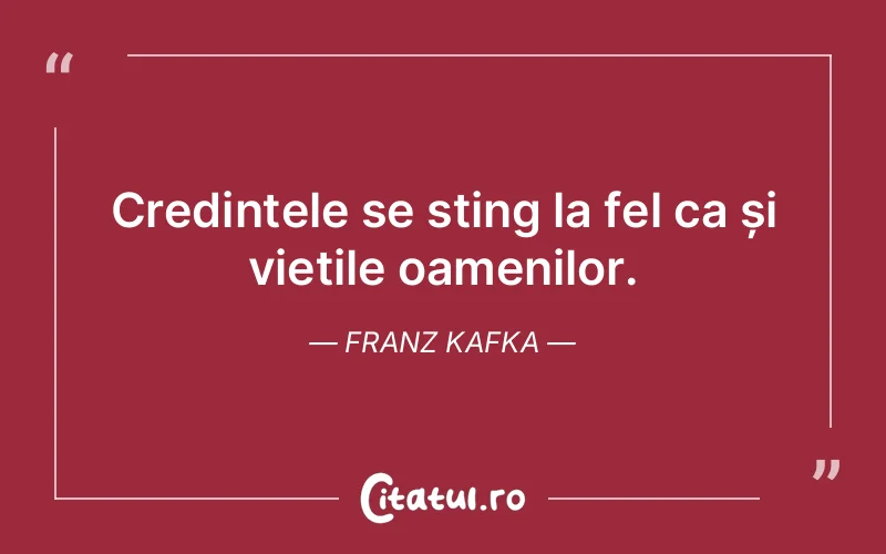Citat Franz Kafka - citate oameni
