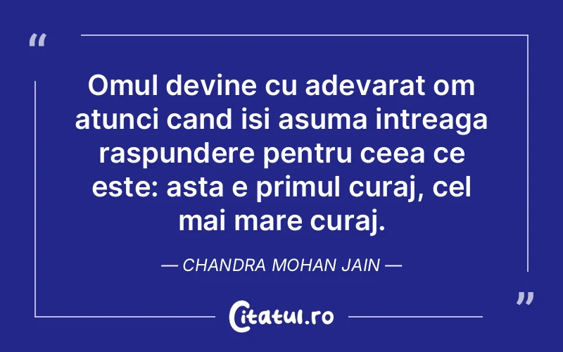 Citat Chandra Mohan Jain - citate oameni