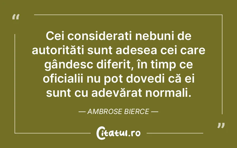 Citat Ambrose Bierce - citate oameni