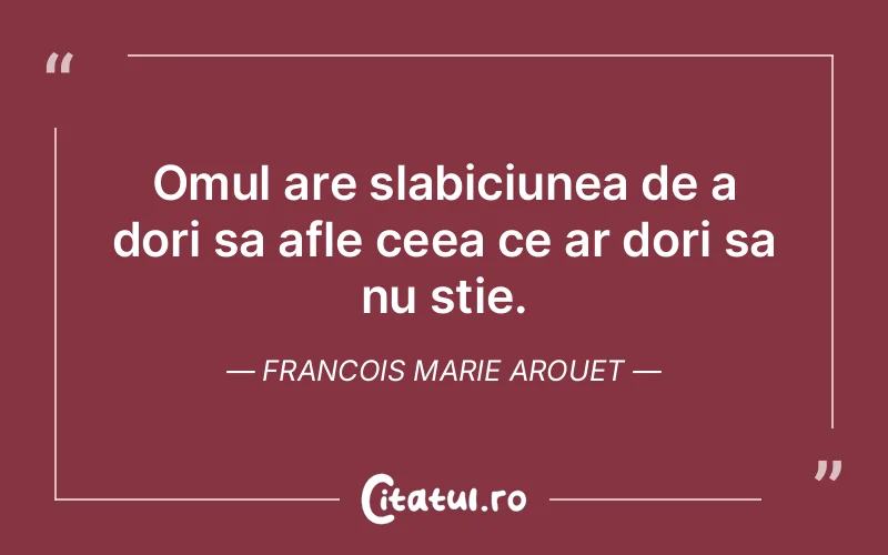 Citat Francois Marie Arouet - citate oameni
