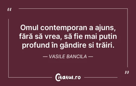 Numai omul acționează în mijlocul zbu...