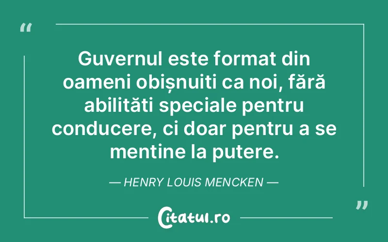 Citat Henry Louis Mencken - citate oameni