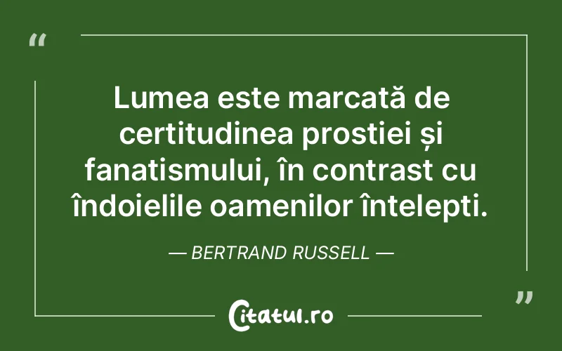 Citat Bertrand Russell - citate oameni