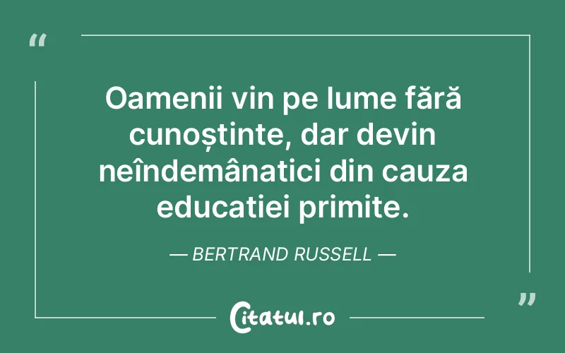Citat Bertrand Russell - citate oameni