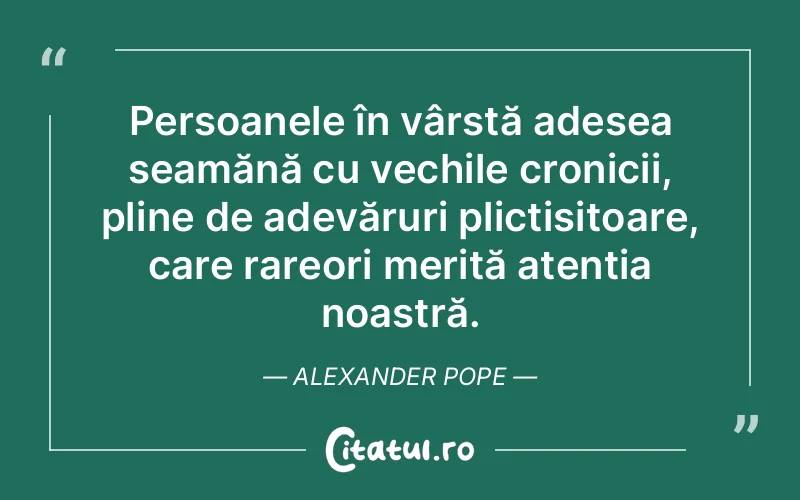 Citat Alexander Pope - citate oameni