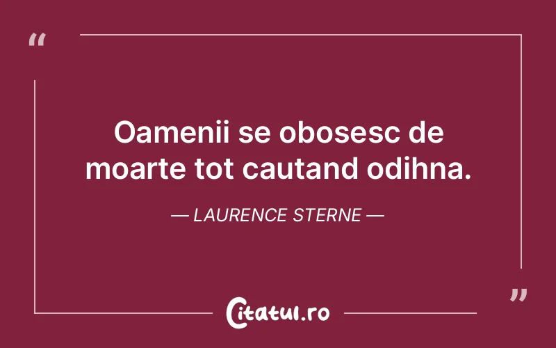 Citat Laurence Sterne - citate oameni