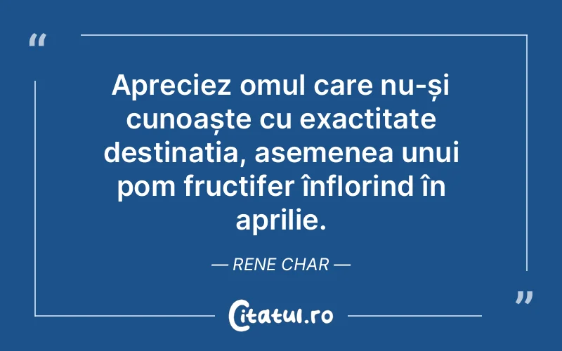 Citat Rene Char - citate oameni