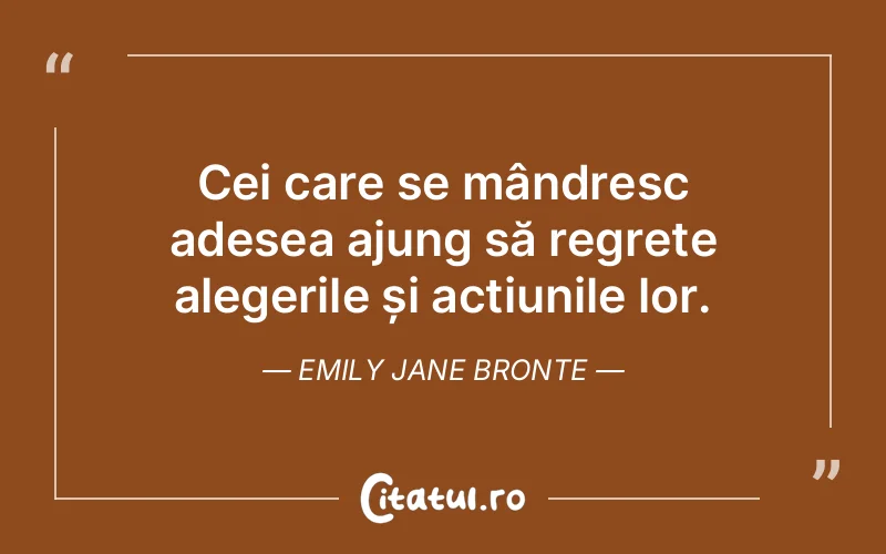 Citat Emily Jane Bronte - citate oameni