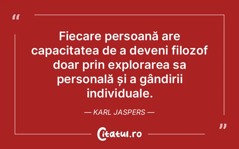 Citat Karl Jaspers - citate oameni
