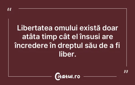 Cine își recunoaște darurile și în�...