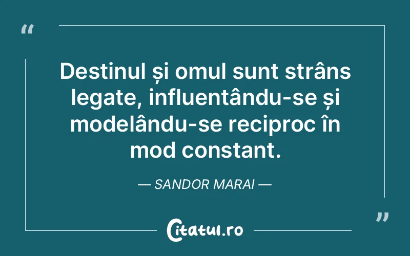 Citat Sandor Marai - citate oameni