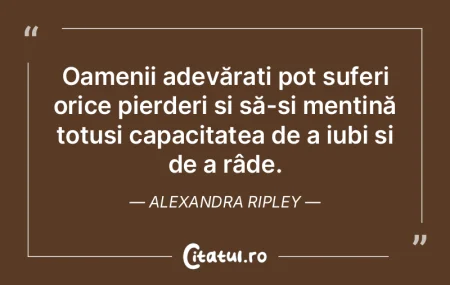 Oamenii adevărați pot suferi orice pie...