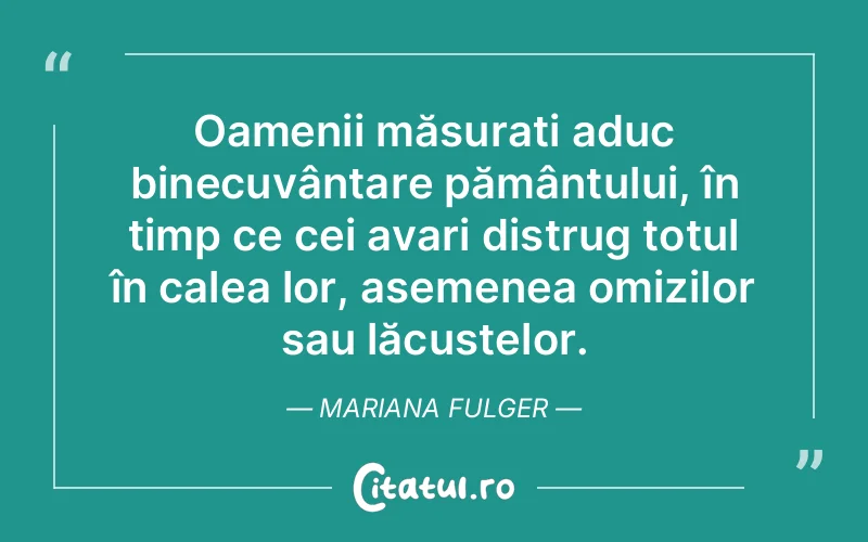 Citat Mariana Fulger - citate oameni