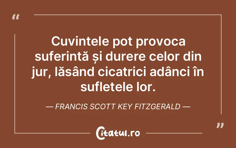 Citat Francis Scott Key Fitzgerald - citate oameni