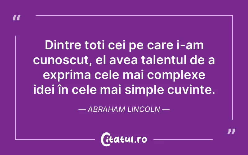 Citat Abraham Lincoln - citate oameni