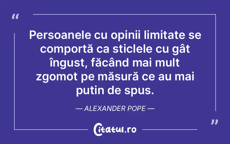 Citat Alexander Pope - citate oameni