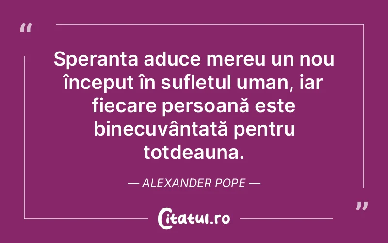 Citat Alexander Pope - citate oameni
