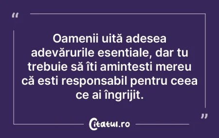 Oamenii sunt ca niște frunze purtate de...
