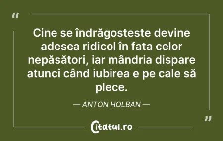 Oamenii de valoare devin stânci neclint...