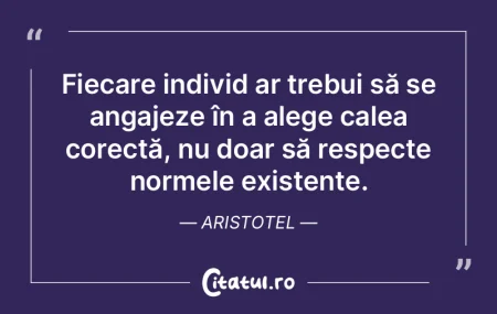 O persoană cu caracter nobil tratează ...