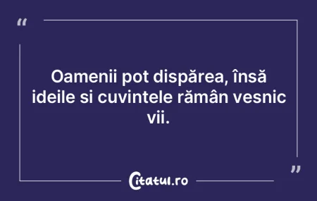 Interesele persistă indiferent de soart...