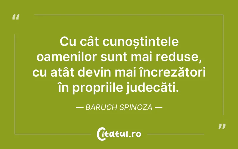 Citat Baruch Spinoza - citate oameni