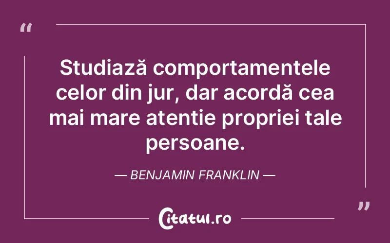 Citat Benjamin Franklin - citate oameni