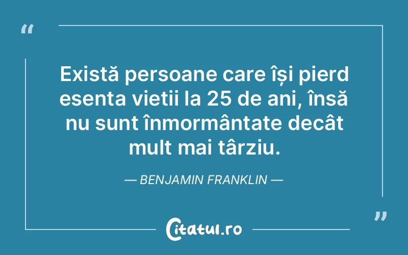 Citat Benjamin Franklin - citate oameni