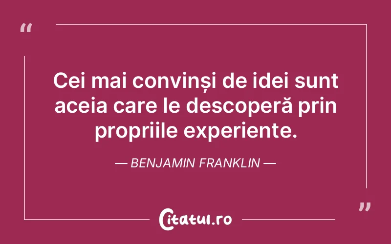 Citat Benjamin Franklin - citate oameni