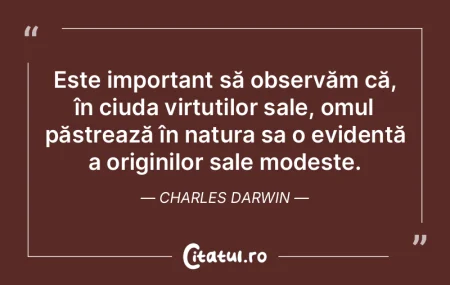 Am simțit o mare părere de rău că nu...