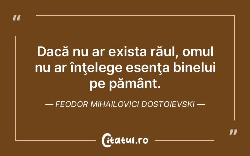 Citat Feodor Mihailovici Dostoievski - citate oameni