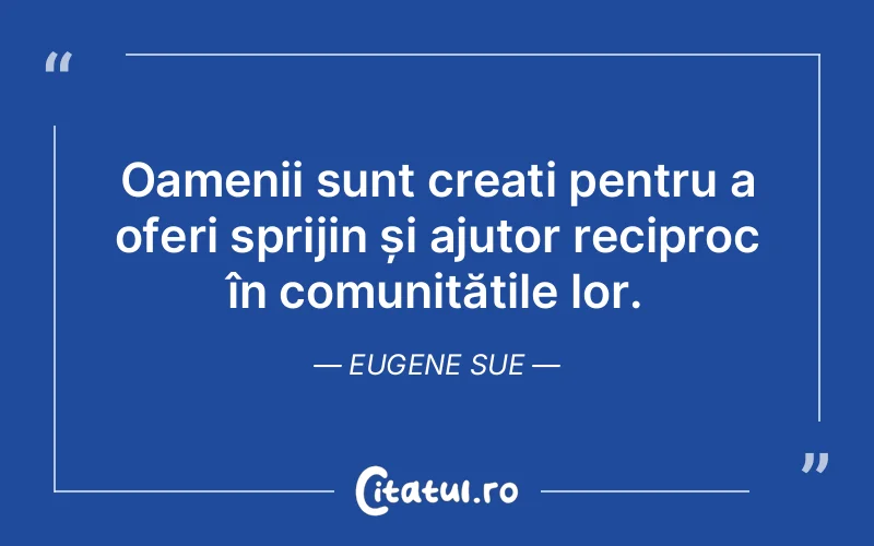 Citat Eugene Sue - citate oameni