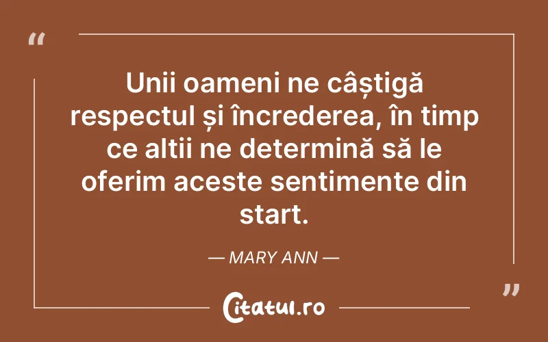 Citat Mary Ann - citate oameni